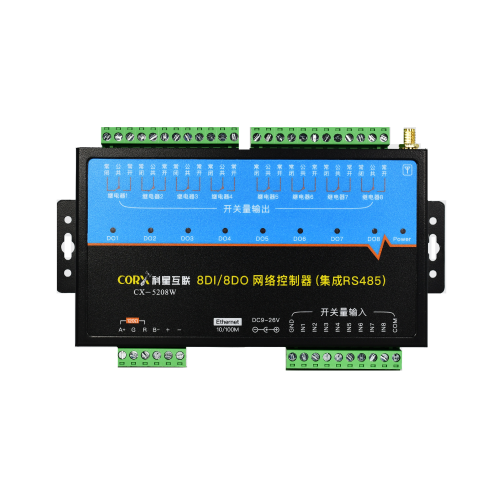 科星网络 IO 控制器 CX-5216E 网口+RS485+8DI+8DO