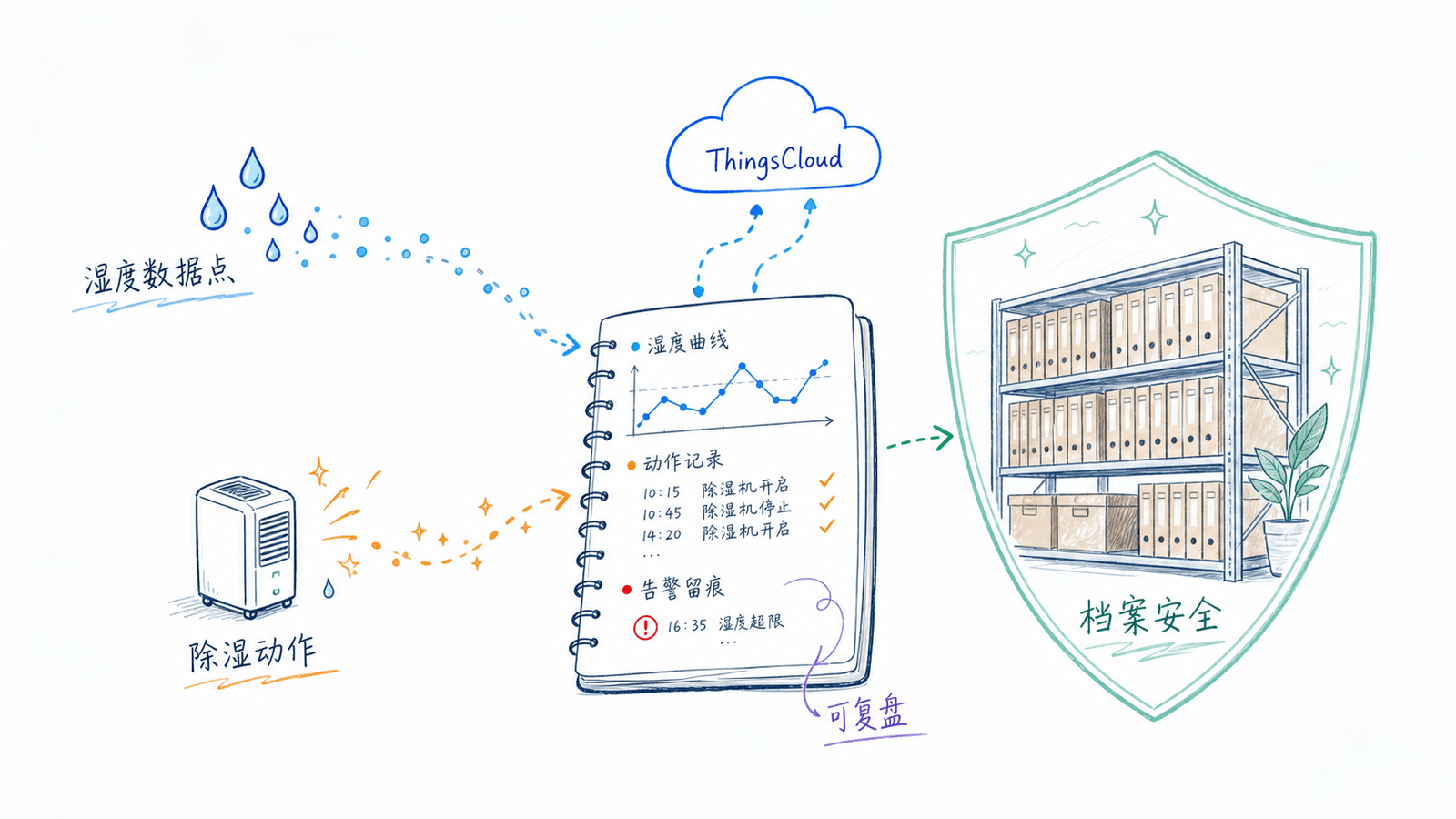 档案室湿度数据形成可追溯运维记录